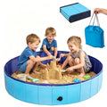 Qrooper 48x48in Large Sandbox - Foldable Sand Box for Kids 3 4 5 6 7