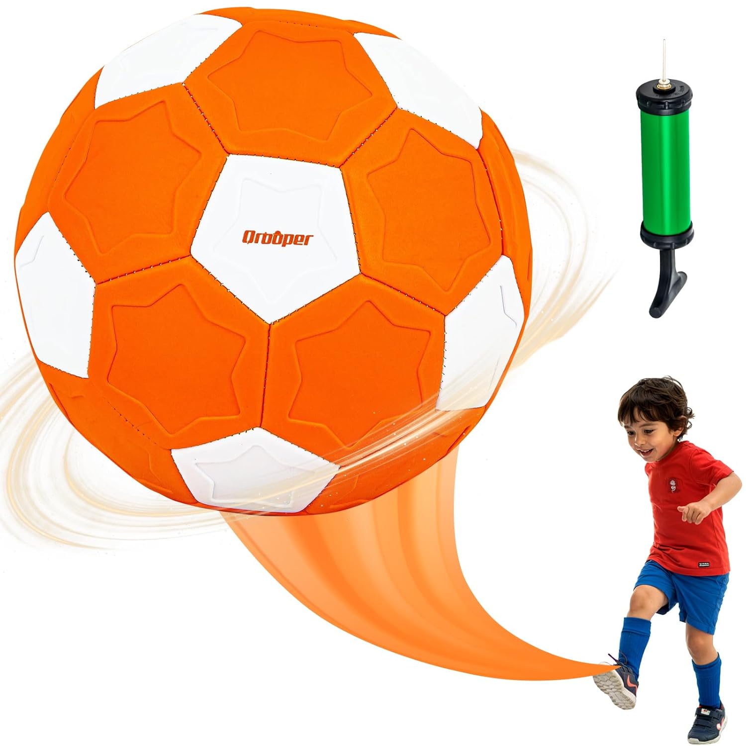 Qrooper Size 4 Soccer Ball Curve and Swerve Soccer Training Soccer f