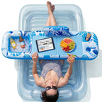Qrooper Inflatable Tray for Tanning Pool Float – 61” L x 18” W Extra