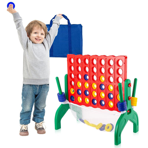 Qrooper 1.9 Feet Giant 4 in A Row Game, Jumbo 4-to-Score Connect Gam