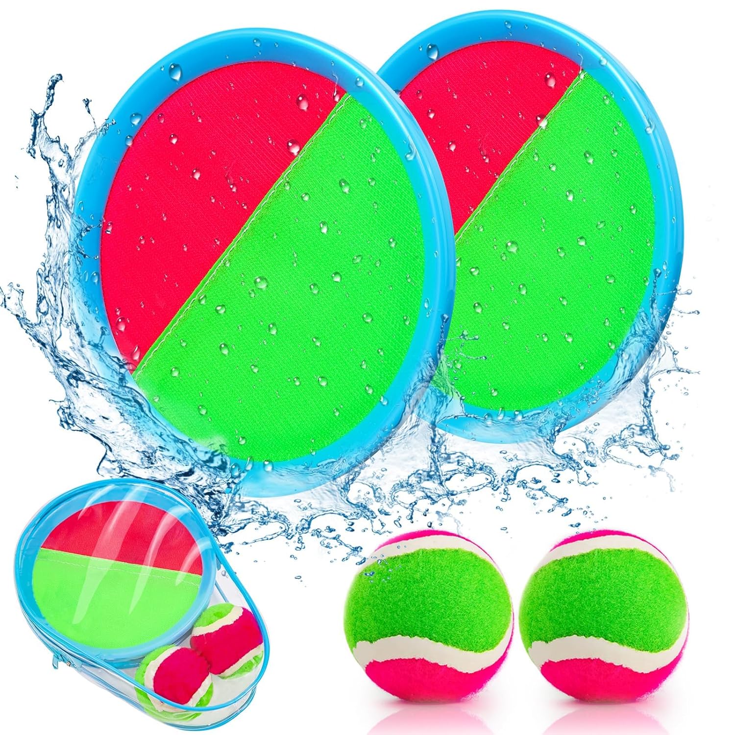 Qrooper Toddler Toys Toss and Catch Ball Set, Toys for 3 4 5 6 7 8 Y