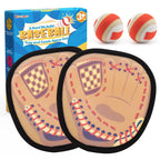 Qrooper Toss and Catch Ball Set Toddler Baseball Training Glove, Poo