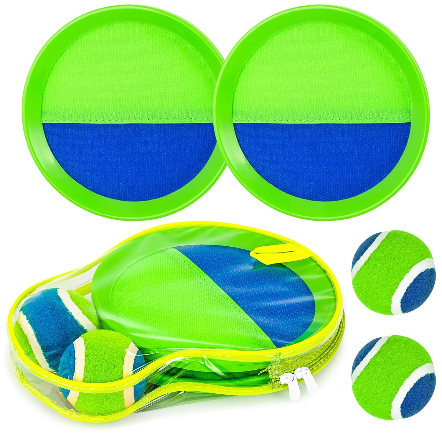 Qrooper Sticky Toss and Catch Ball Game Set - Kids & Toddlers Outdoo
